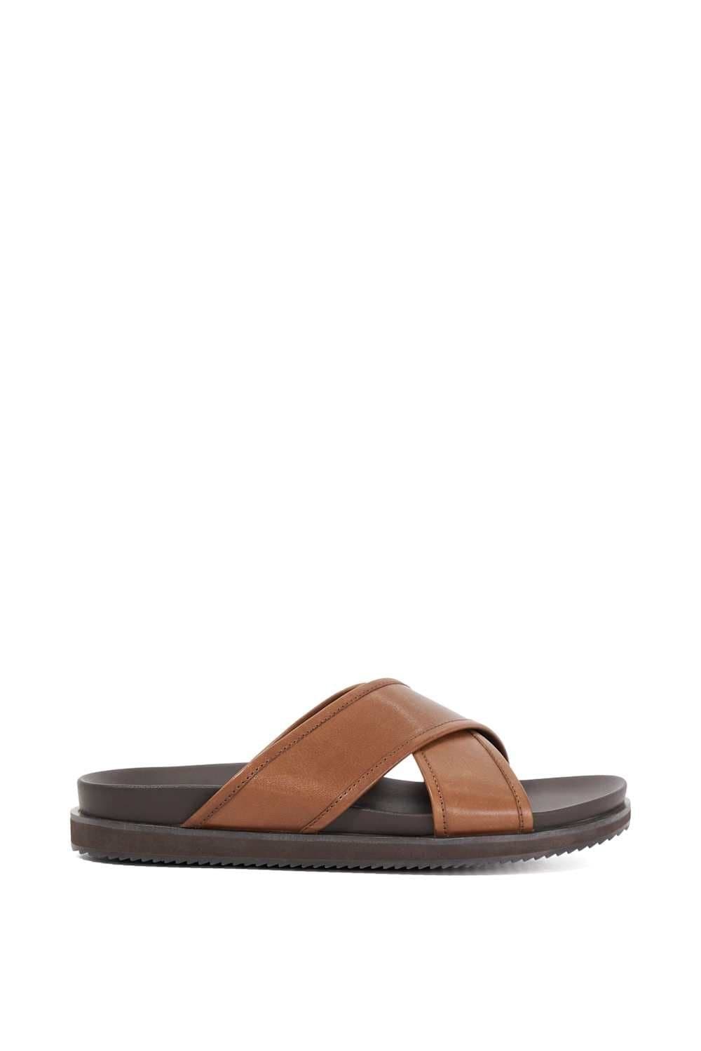 Dune London Dune London Men's 'Itos' Leather Sandals in Brown