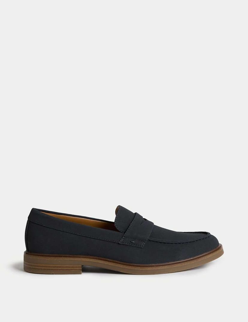 Marks & Spencer M&S Suedette Loafers Navy - 1