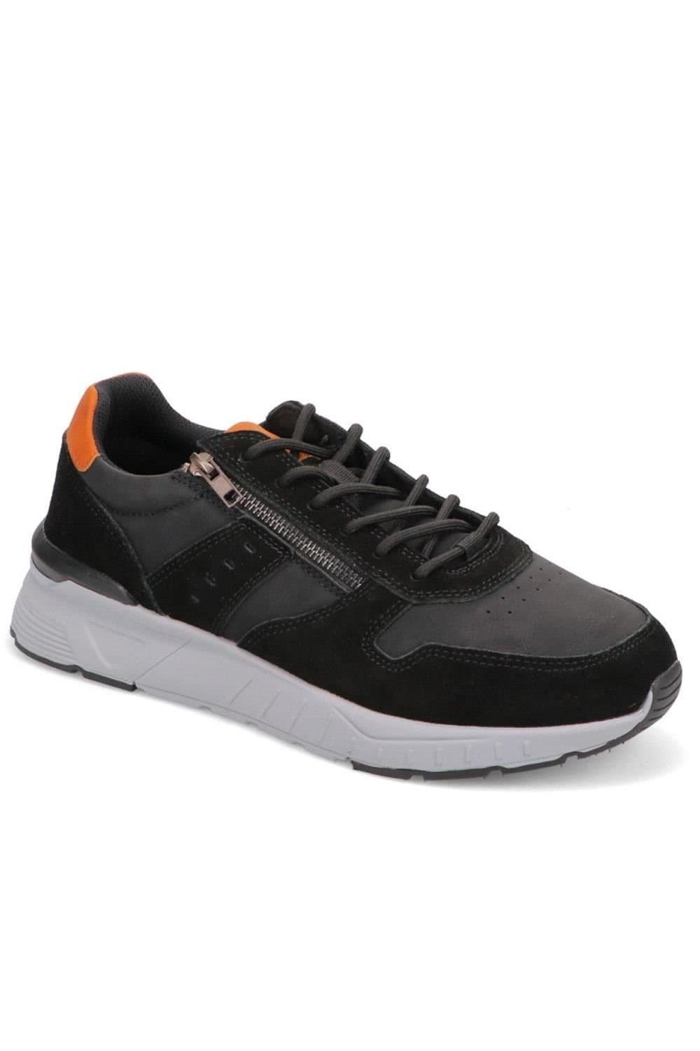 Easyfit Easyfit Men's Extra-Wide Fit Casual Trainers in Black