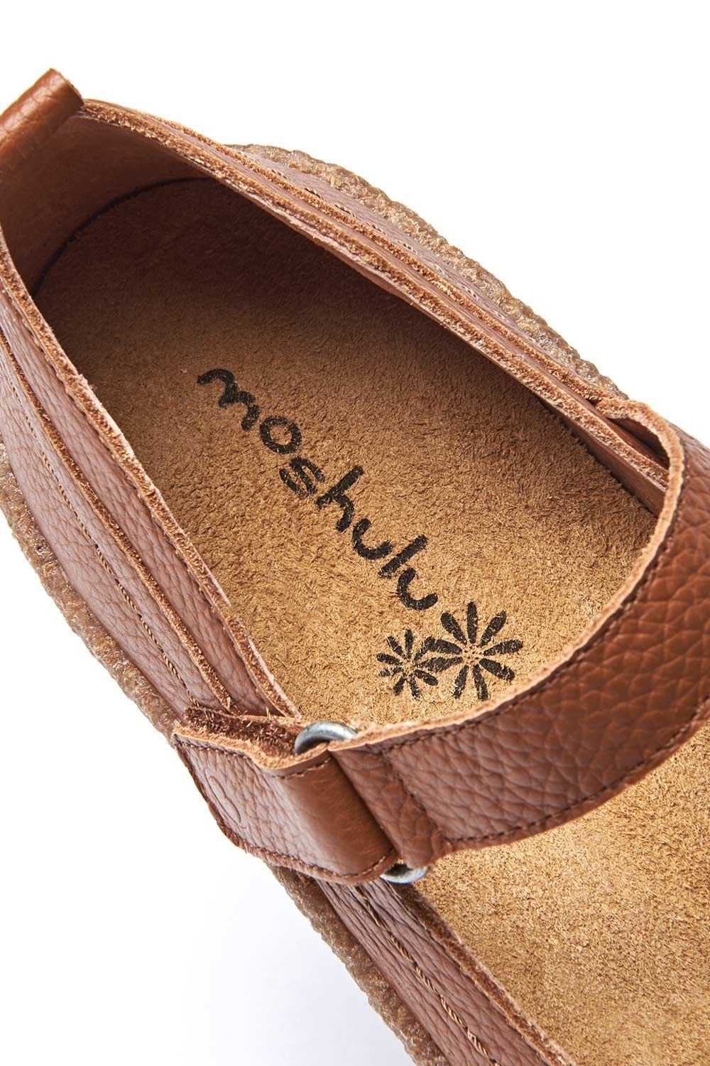 Moshulu Moshulu Women's 'Peppercombe' Leather Mary Jane Clog Shoes in Tan - 4