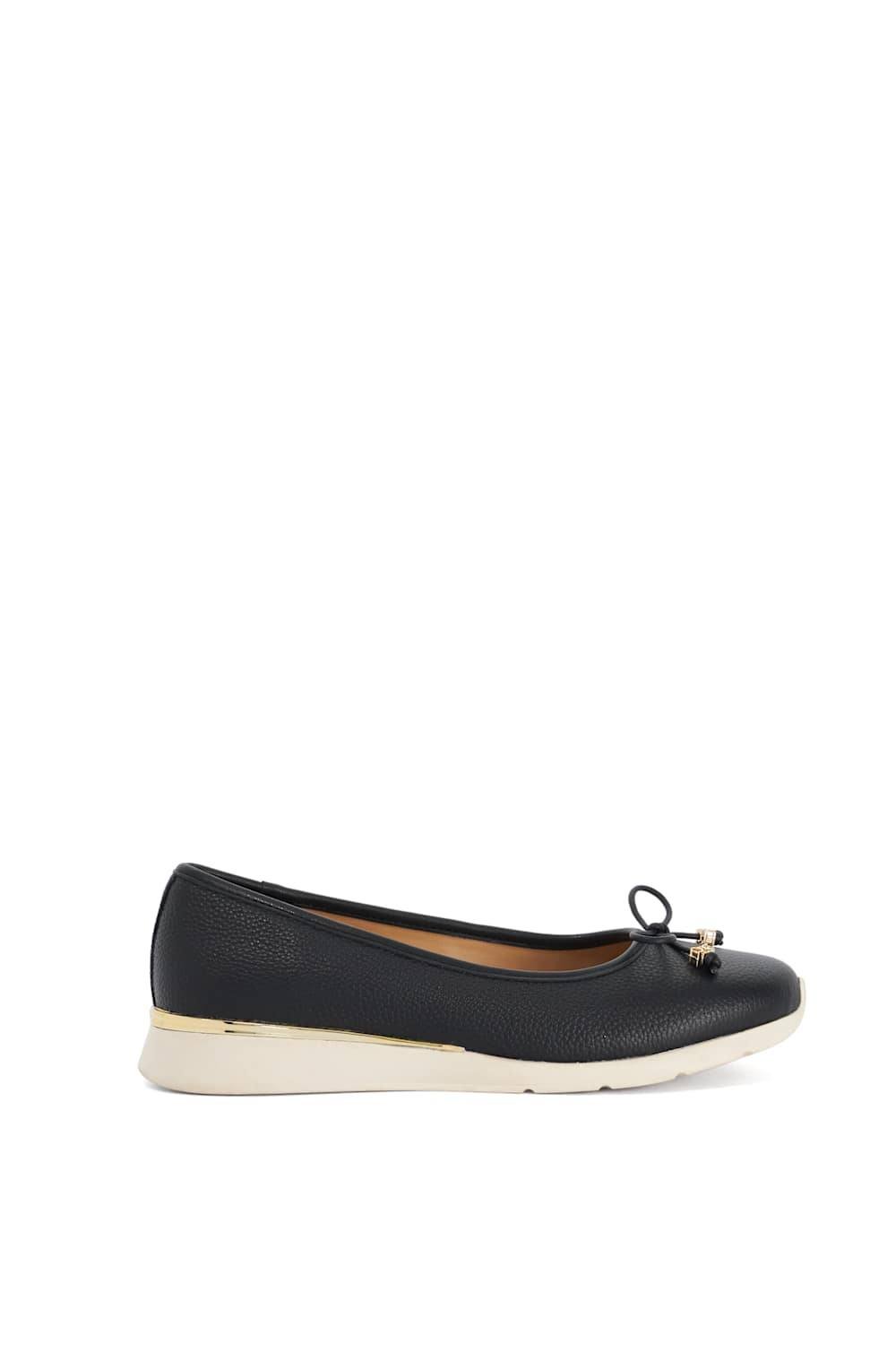 Dune London Dune London Women's 'Highline' Leather Ballet Pumps in Black - 2