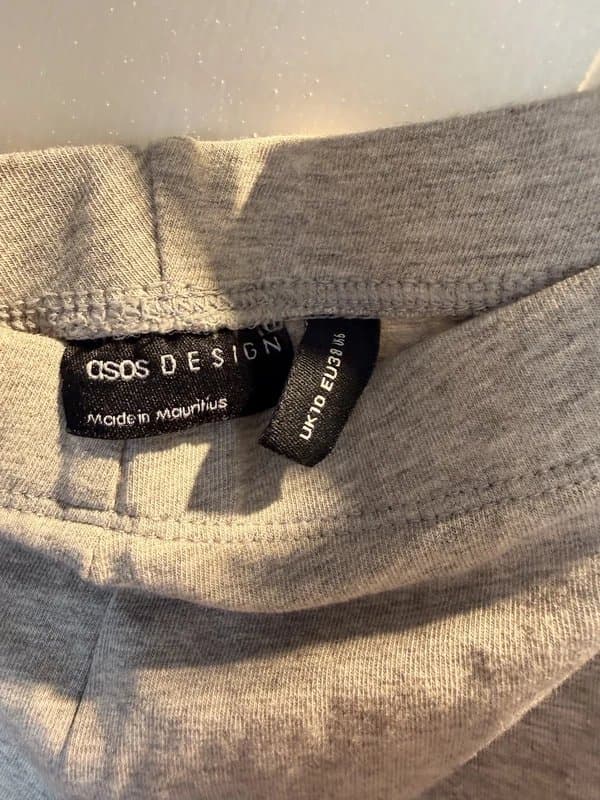 ASOS Design ASOS Design – Grey Stretchy Legging Shorts – Size 10 – Used Like New