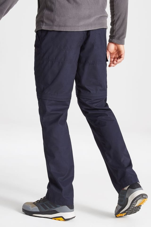 Craghoppers Craghoppers Men's Expert Kiwi Active Anti-Insect Zip-Off Workwear Trousers in Dark Navy - 2