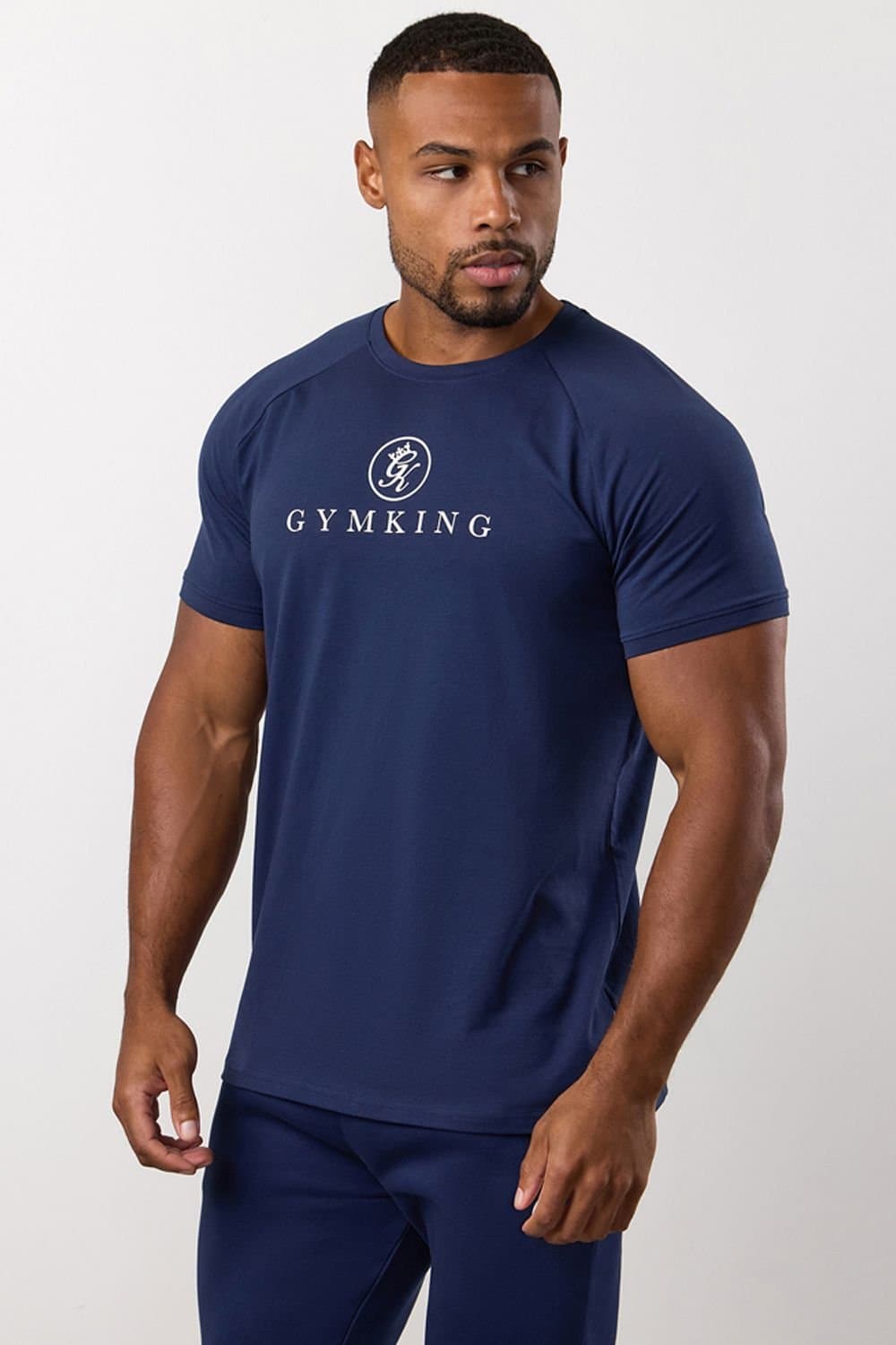 Gym King GYM KING Men's Pro Logo Tee Navy