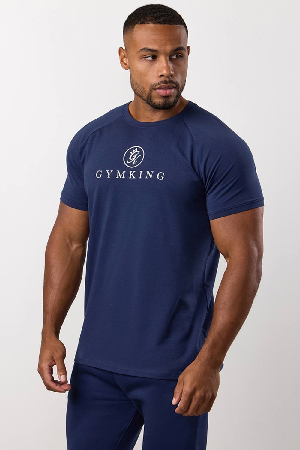 Gym King GYM KING Men's Pro Logo Tee Navy - 2