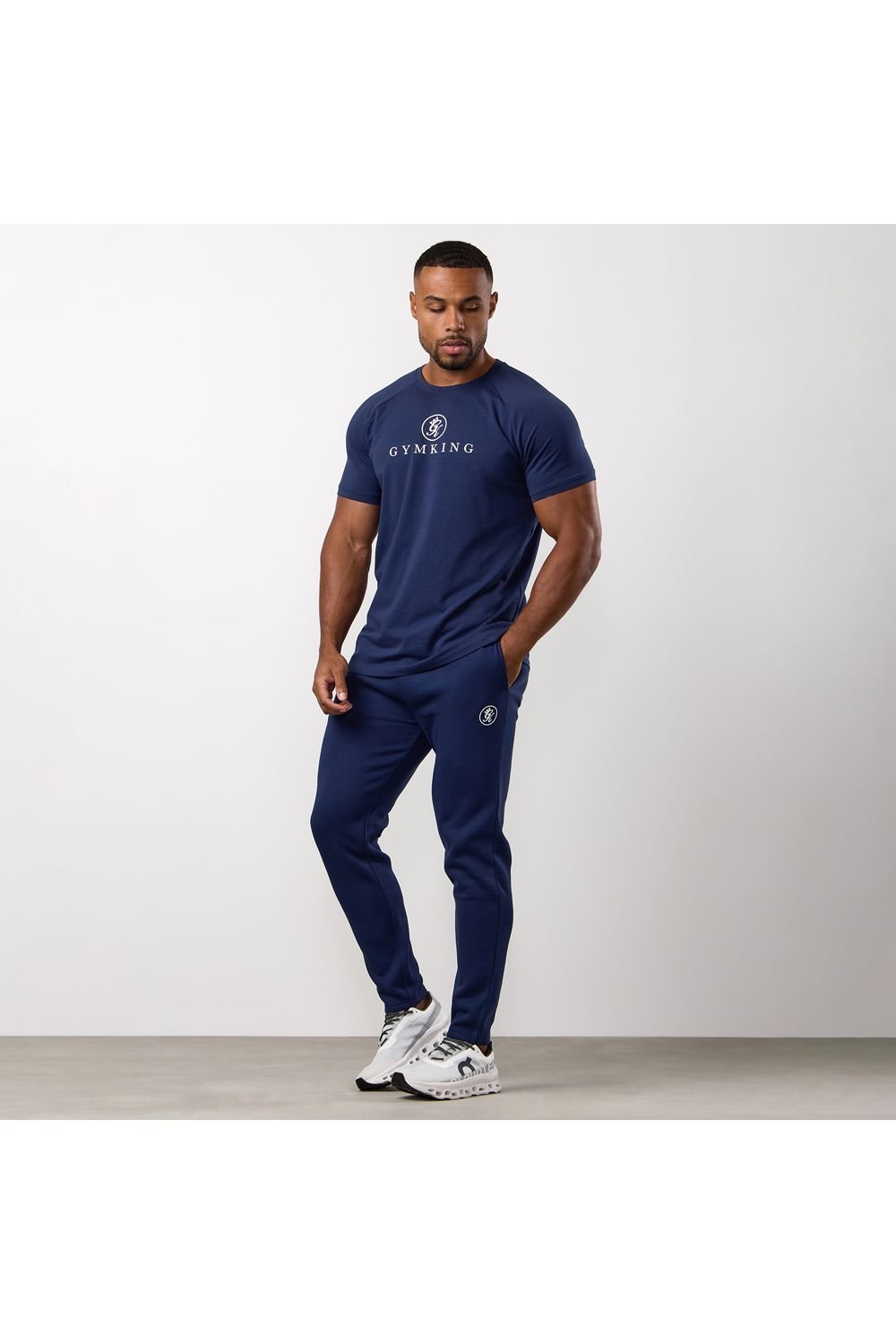 Gym King GYM KING Men's Pro Logo Tee Navy - 3