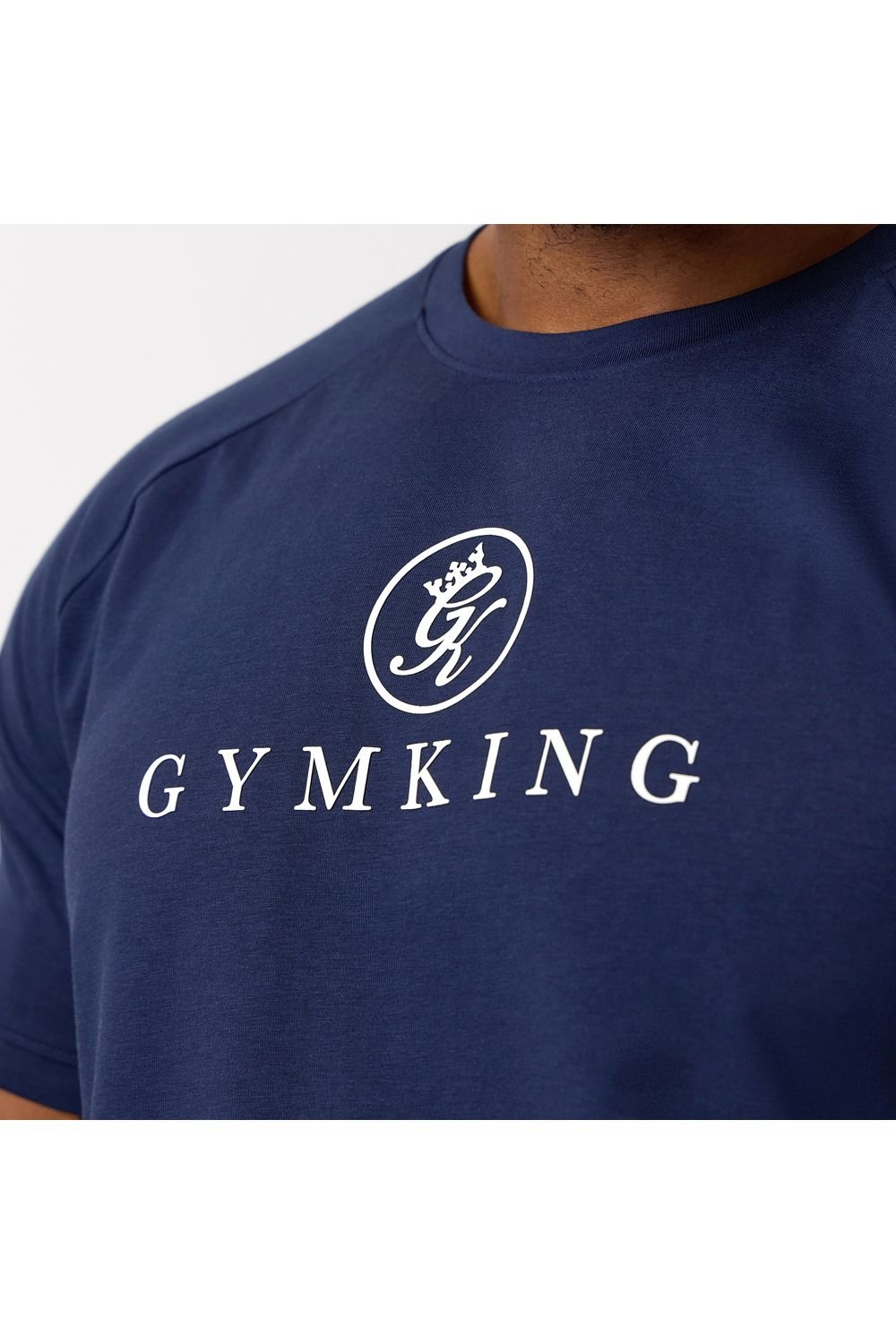 Gym King GYM KING Men's Pro Logo Tee Navy - 4