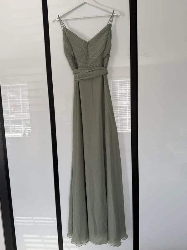 ASOS Design ASOS Design bridesmaid cami maxi dress in sage/olive green UK 14 - 1