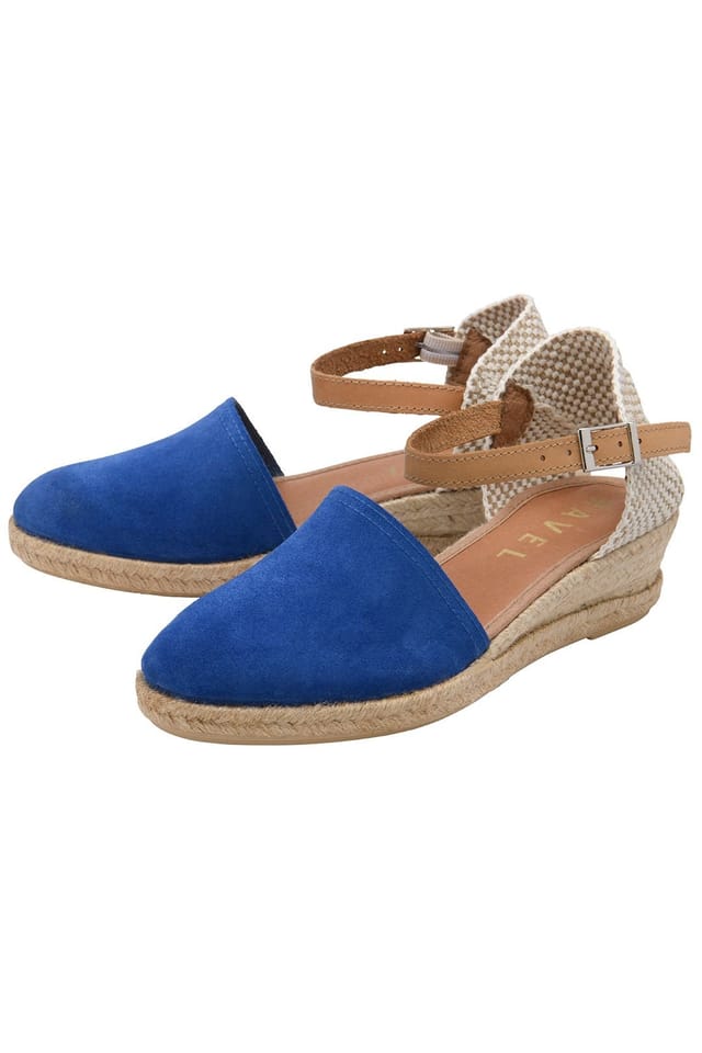 Ravel Ravel Women's 'Fulbeck' Suede Wedge Sandals in Blue - 2