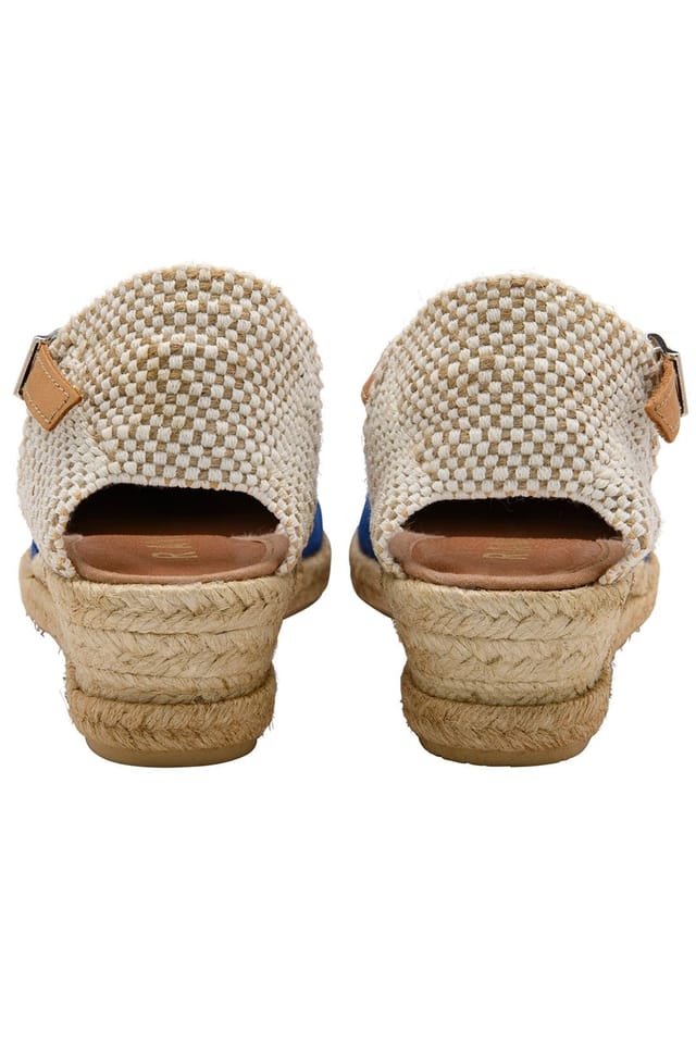 Ravel Ravel Women's 'Fulbeck' Suede Wedge Sandals in Blue - 3