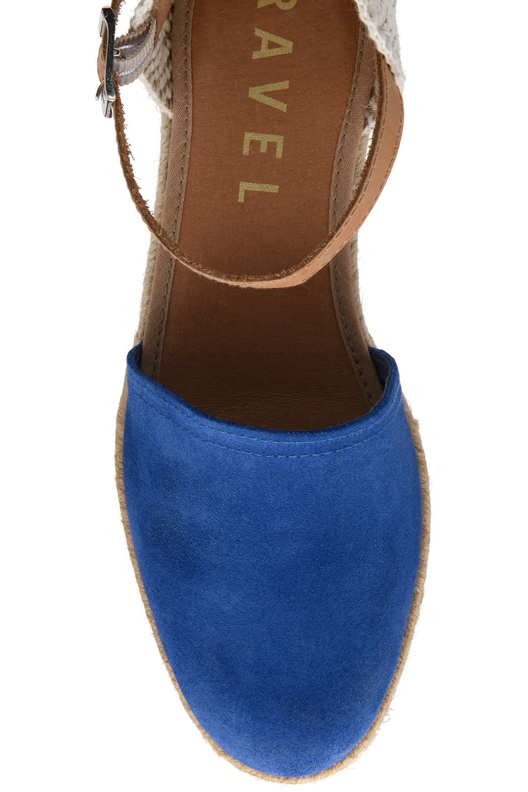 Ravel Ravel Women's 'Fulbeck' Suede Wedge Sandals in Blue - 4