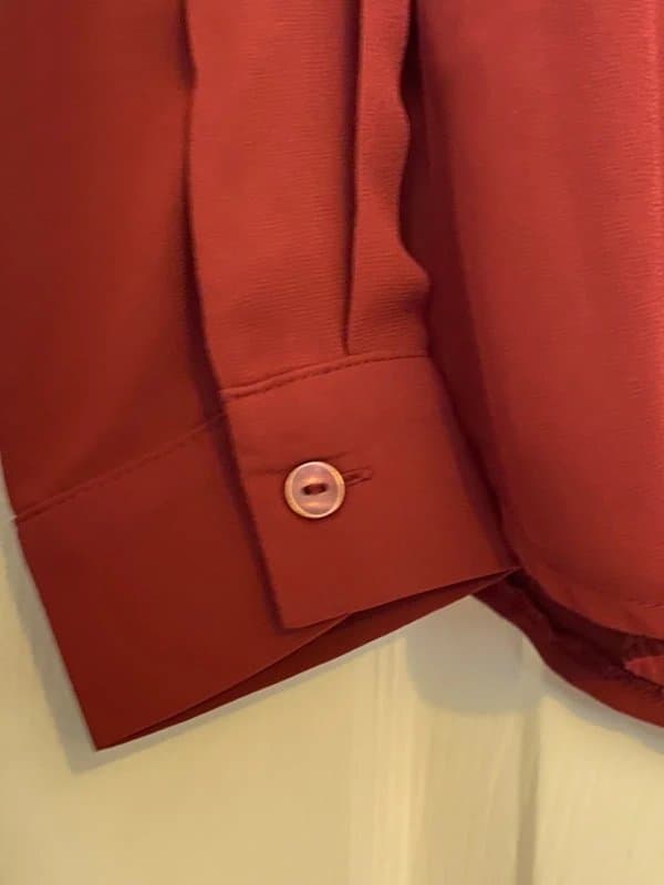 New Look Women’s New Look Burgundy Chiffon Shirt Size 8