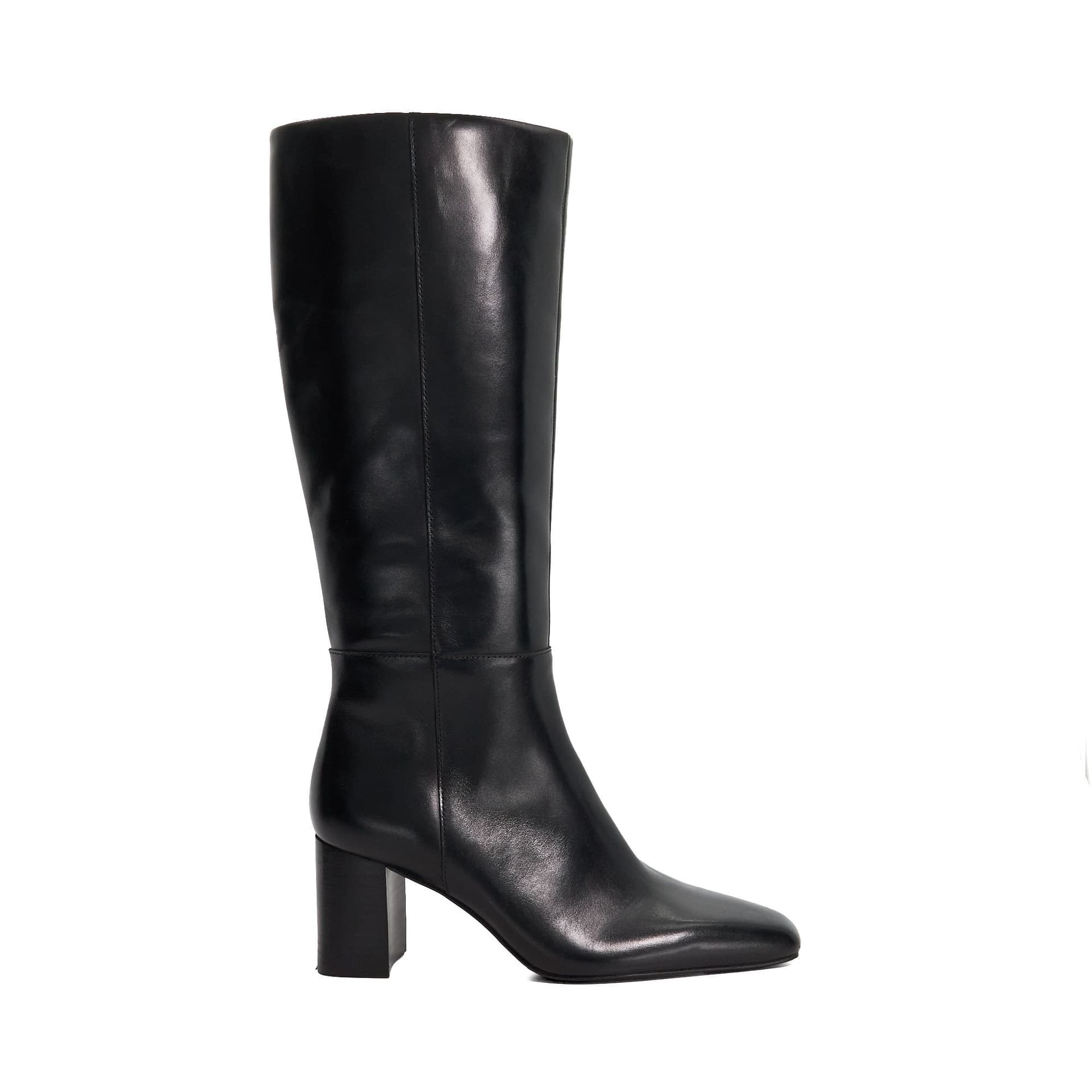 Dune London Dune London Black Leather Knee High Boots