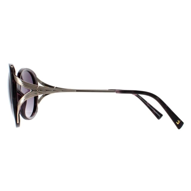 INVU INVU Women's Round Dark Tortoise Purple Demi Gold Purple Polarized B2117 - 3