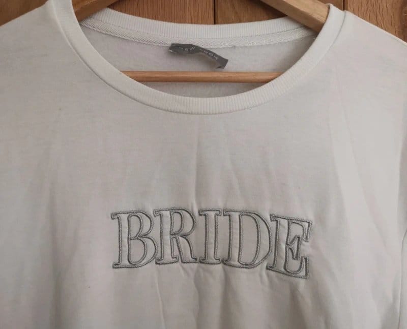 New Look White Embroidered Bride Jumper