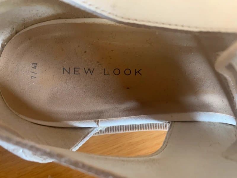 New Look New look white leather shoes
