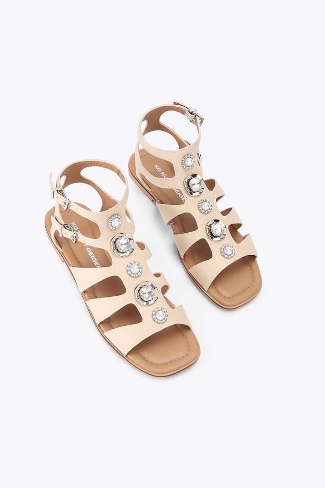 KG Kurt Geiger KG Kurt Geiger Women's 'Roa' Sandals in Cream - 2