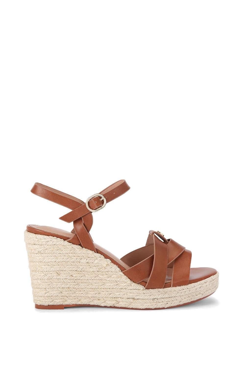 Carvela Carvela Women's Tan 'Bravo Wedge' Heels