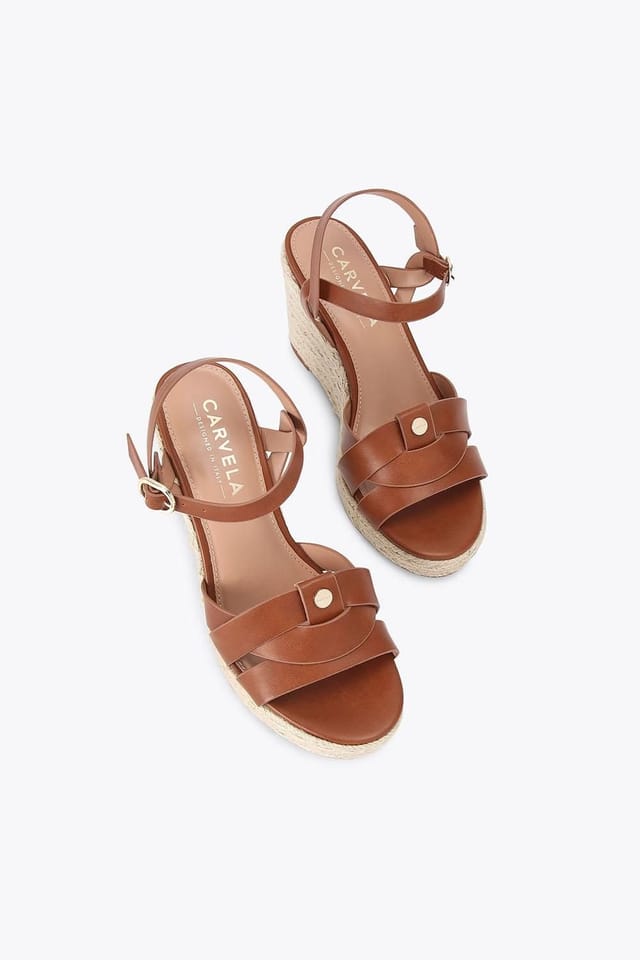 Carvela Carvela Women's 'Bravo Wedge' Heels in Tan - 2