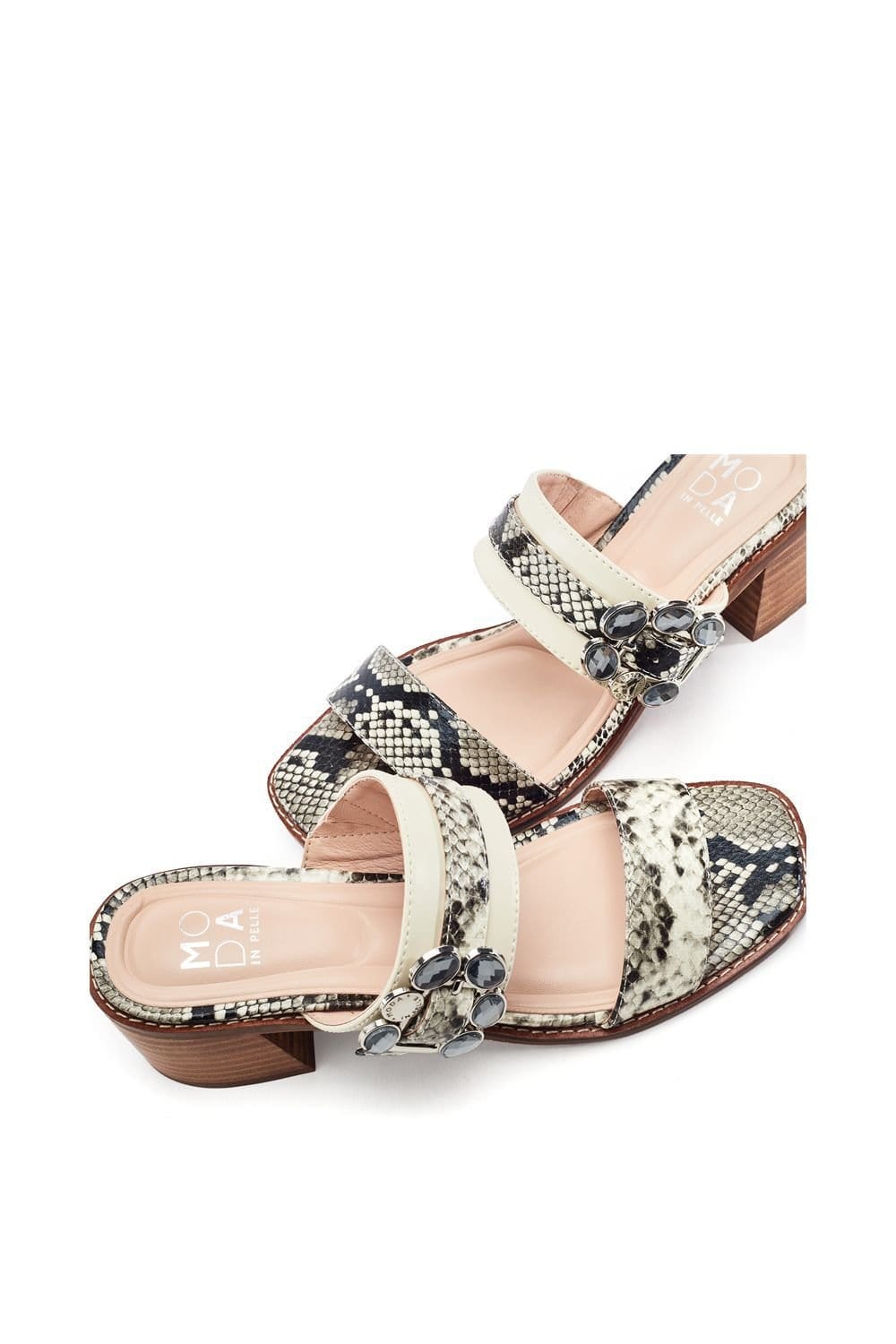 Moda In Pelle Moda In Pelle Women's 'Mallorie' Porvair Sandals in Grey - 4