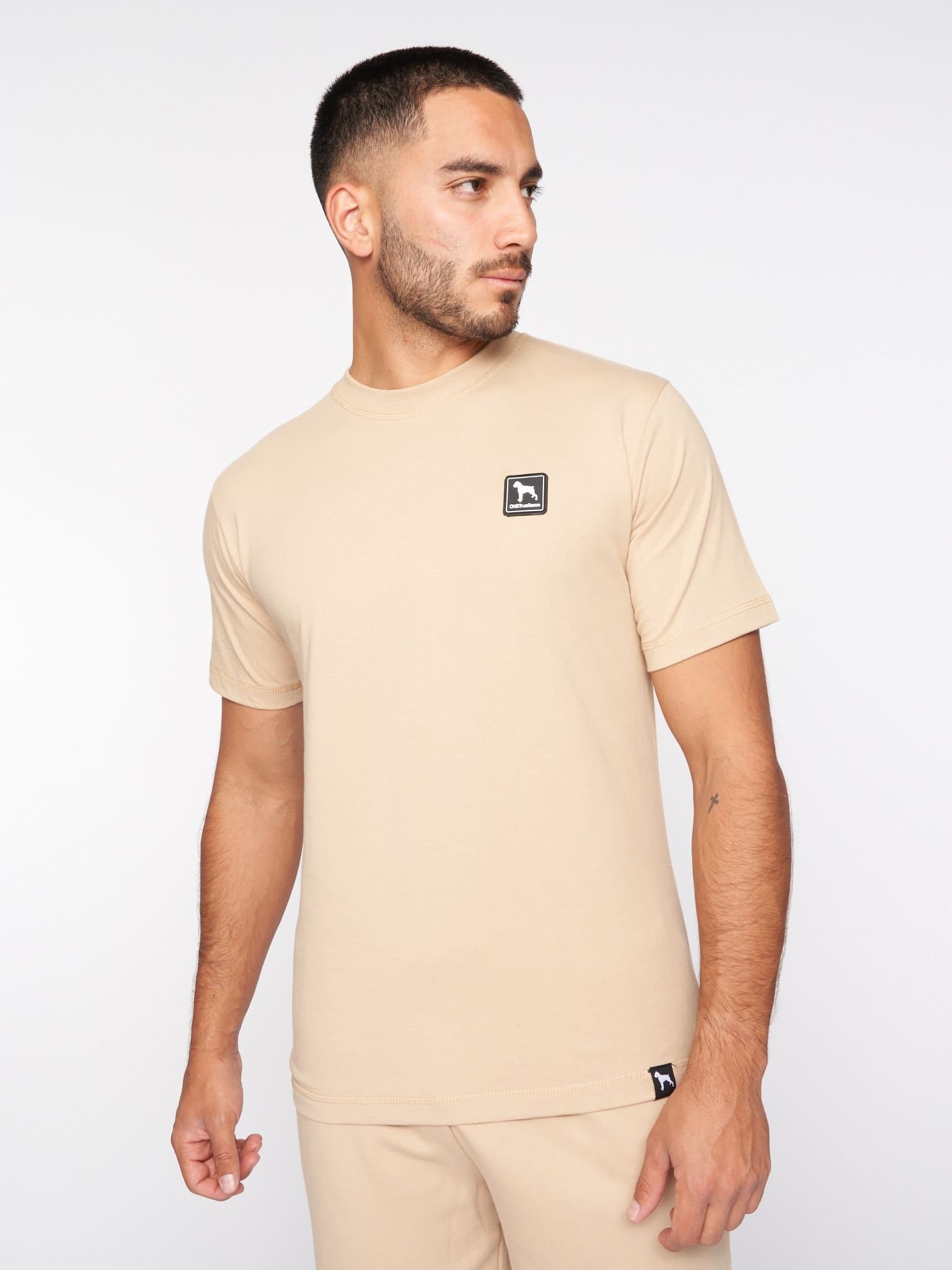 One True Saxon One True Saxon Men's Dexon T-Shirt in Stone