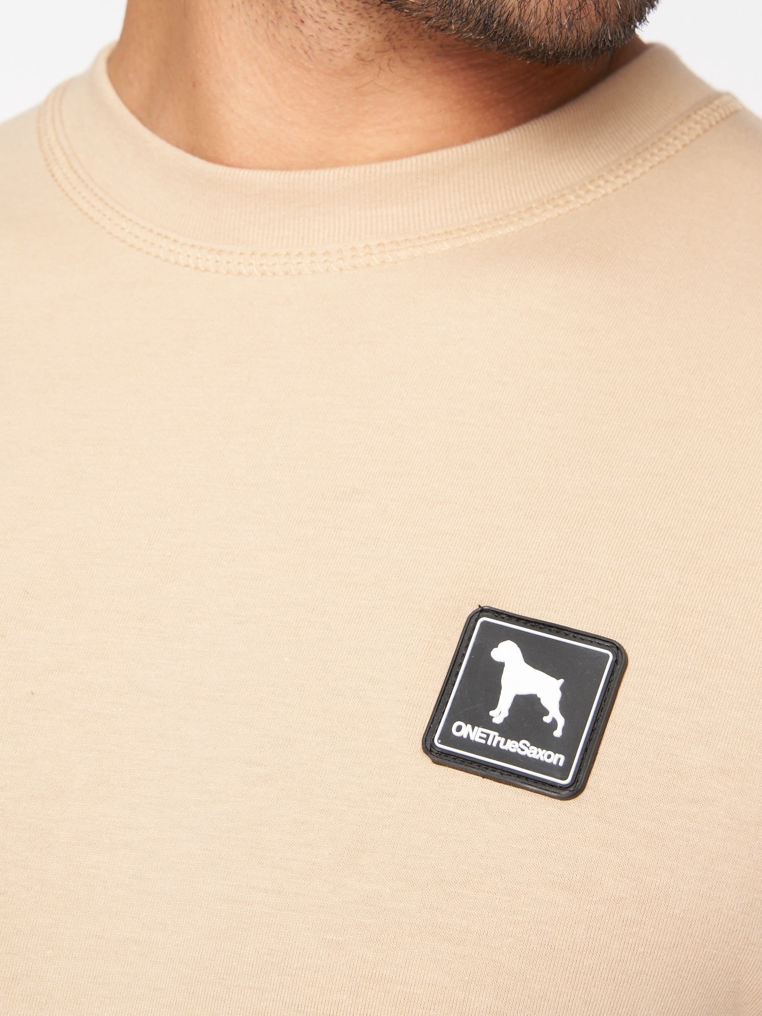 One True Saxon One True Saxon Men's Dexon T-Shirt in Stone - 2