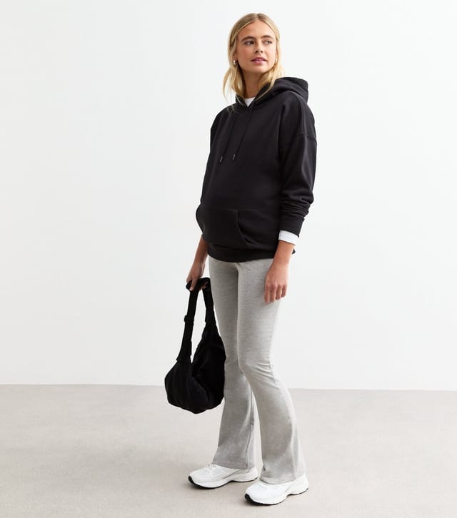New Look Women's Maternity Grey High Waist Flared Leggings New Look - 3