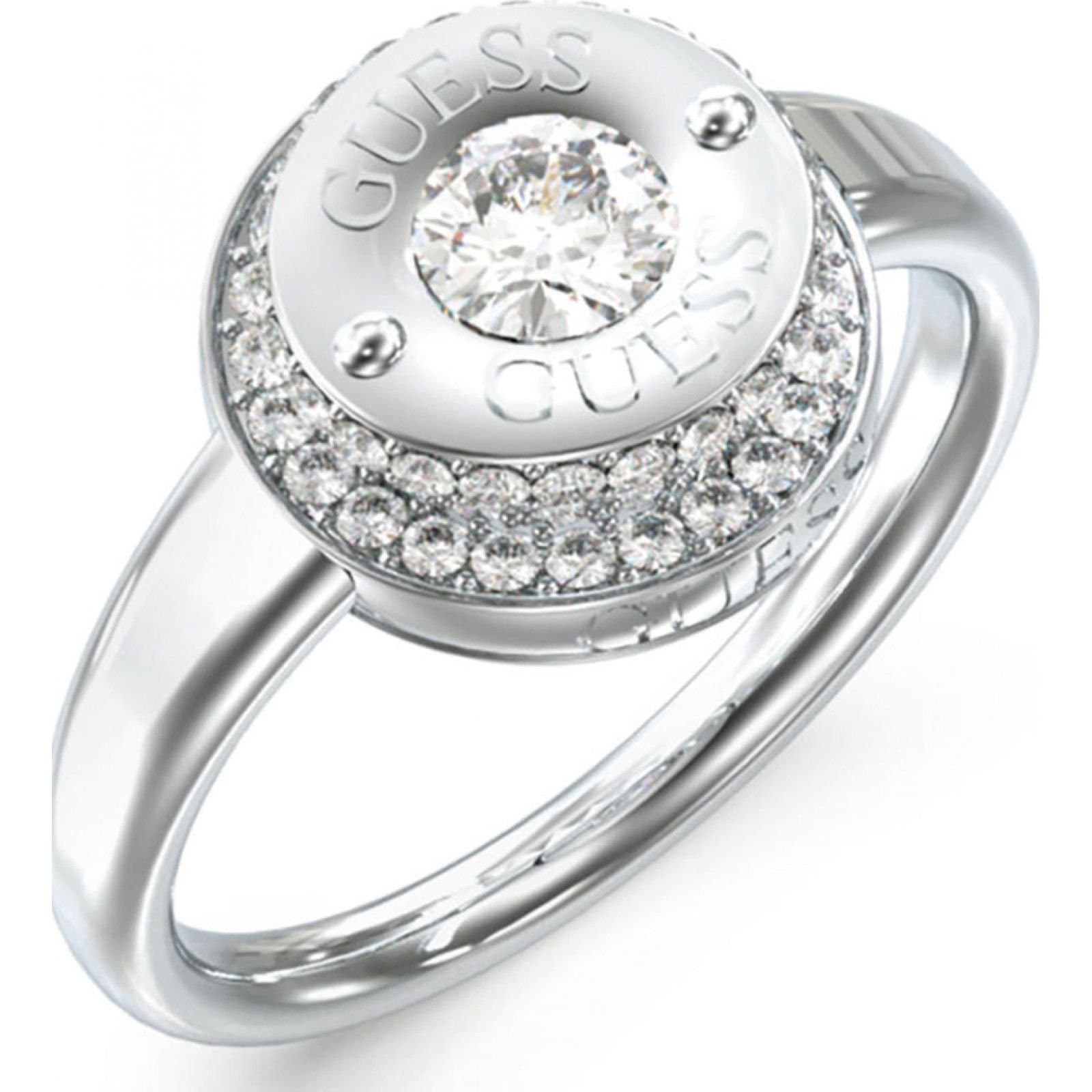 Guess Guess Women's JUBR05556JWRH52 Ring in Silver