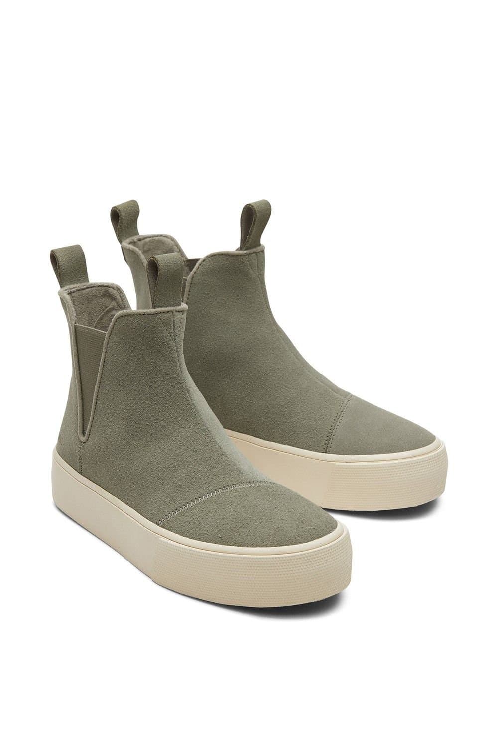 TOMS TOMS Women's 'Fenix Platform' Ankle Boots in Grey