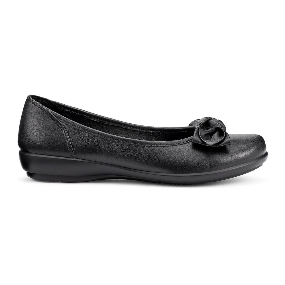 Hotter Hotter Women's Wide Fit 'Jewel' Ballerina Pumps in Black - 3