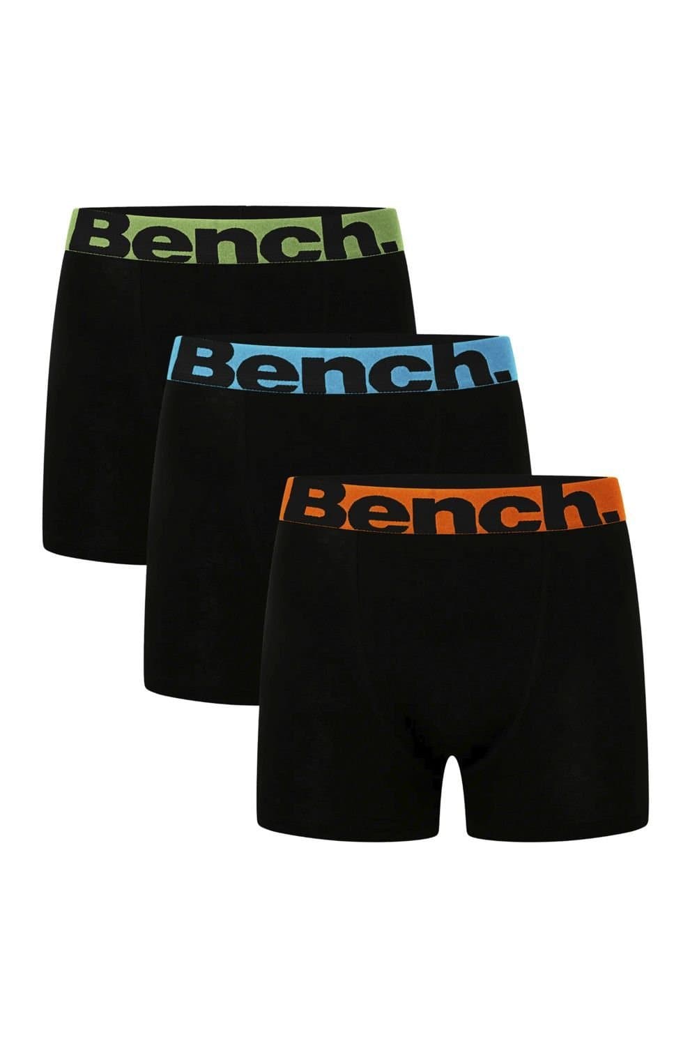 Bench Bench Men's 3 Pack Cotton Boxers Underwear - Tonder Collection in Black
