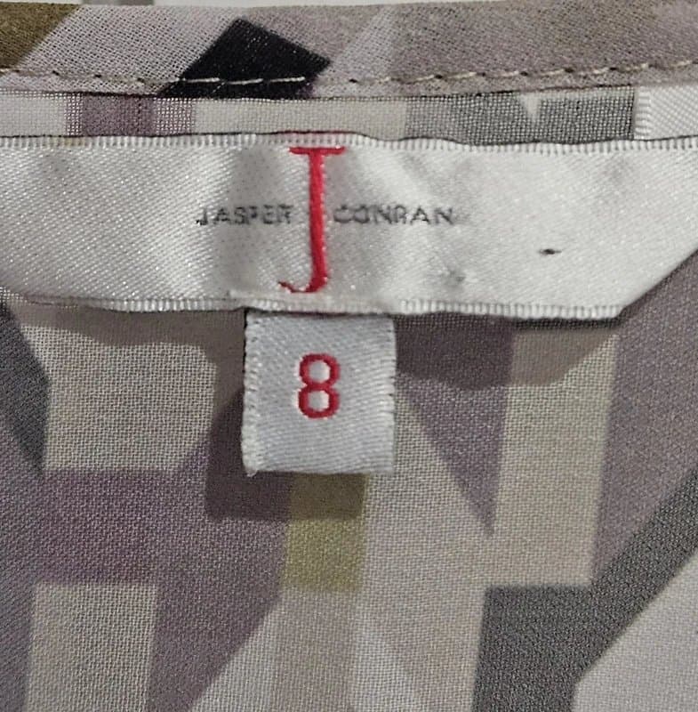 Jasper Conran Jasper Conran Geometric Blouse Top – Size 8
