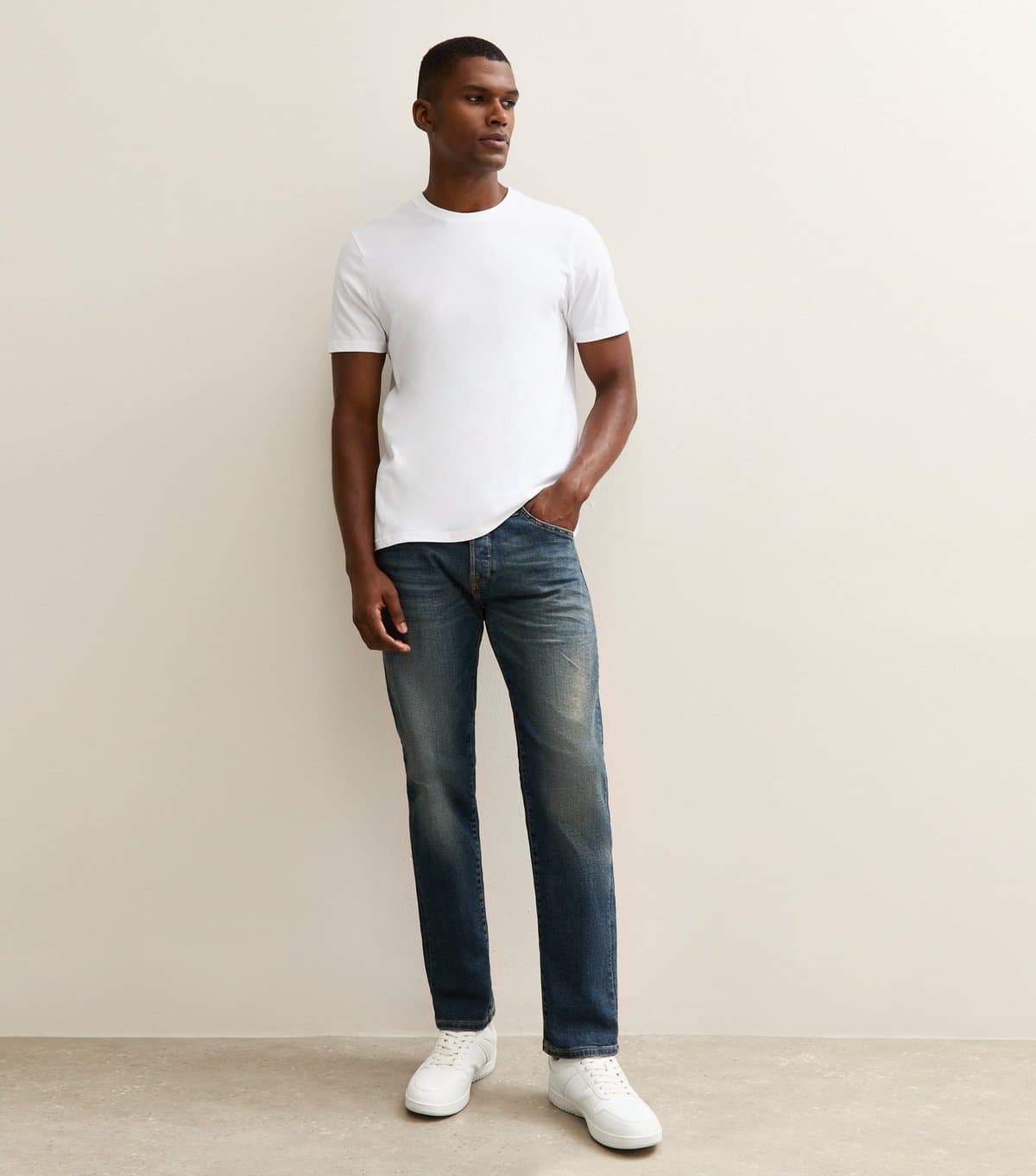 jack & jones Men's Blue Tapered Fit Jeans Jack & Jones New Look