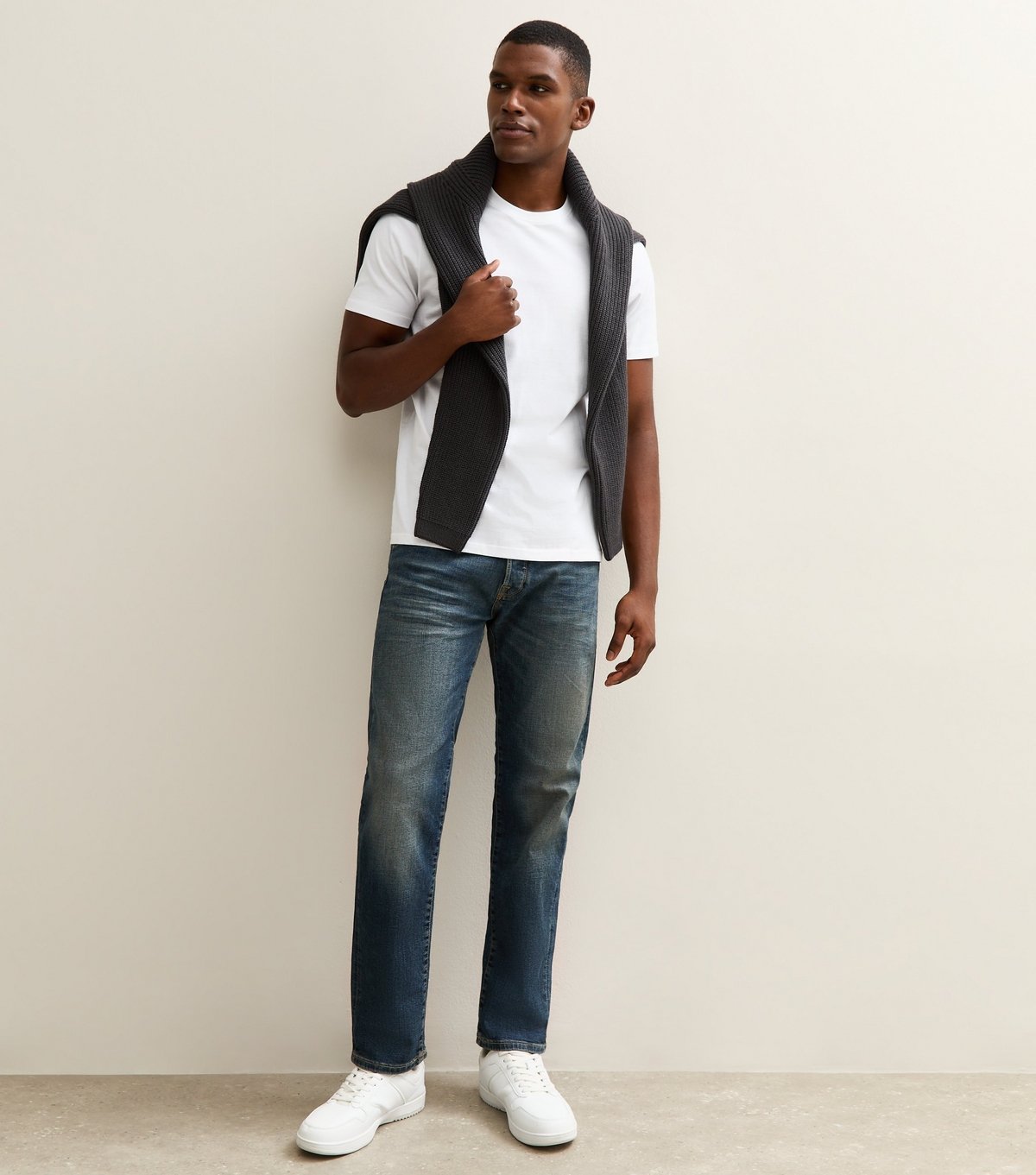 jack & jones Men's Blue Tapered Fit Jeans Jack & Jones New Look - 2