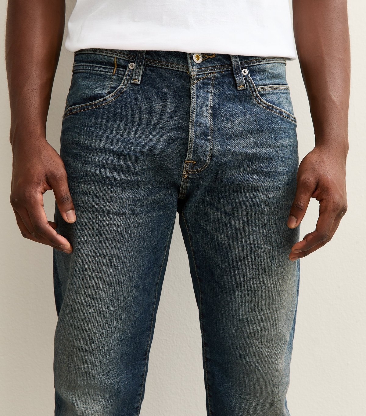 jack & jones Men's Blue Tapered Fit Jeans Jack & Jones New Look - 4