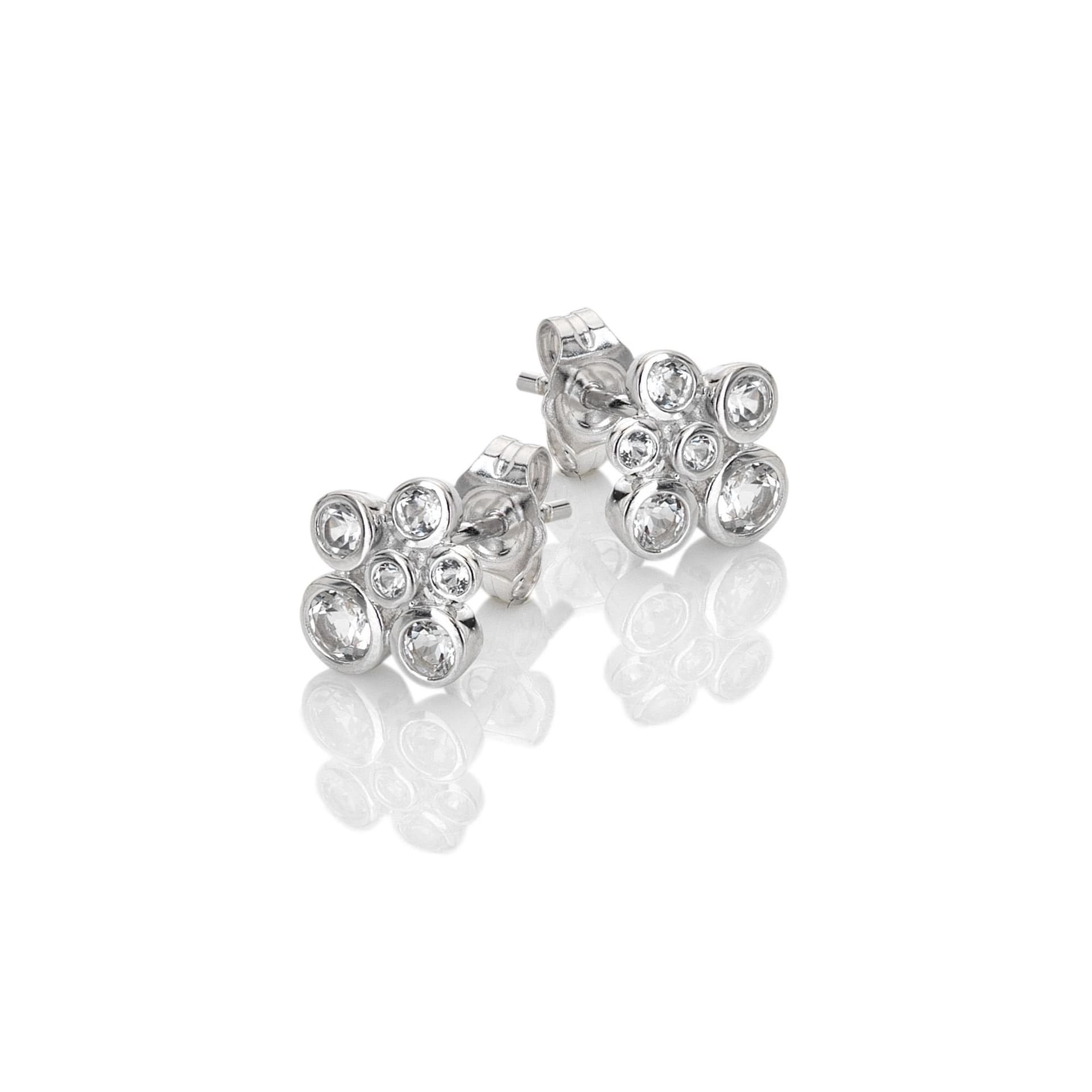 Hot Diamonds Hot Diamonds Women's Tender Cluster Earrings in Silver