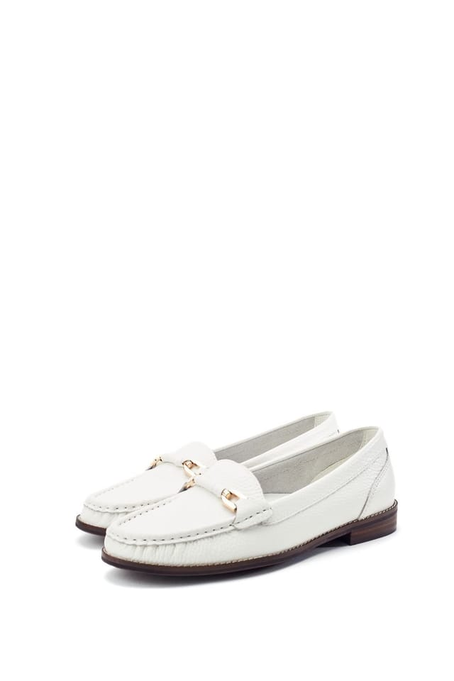 Moda In Pelle Moda In Pelle Women's 'Emella' Leather Loafers in White - 2