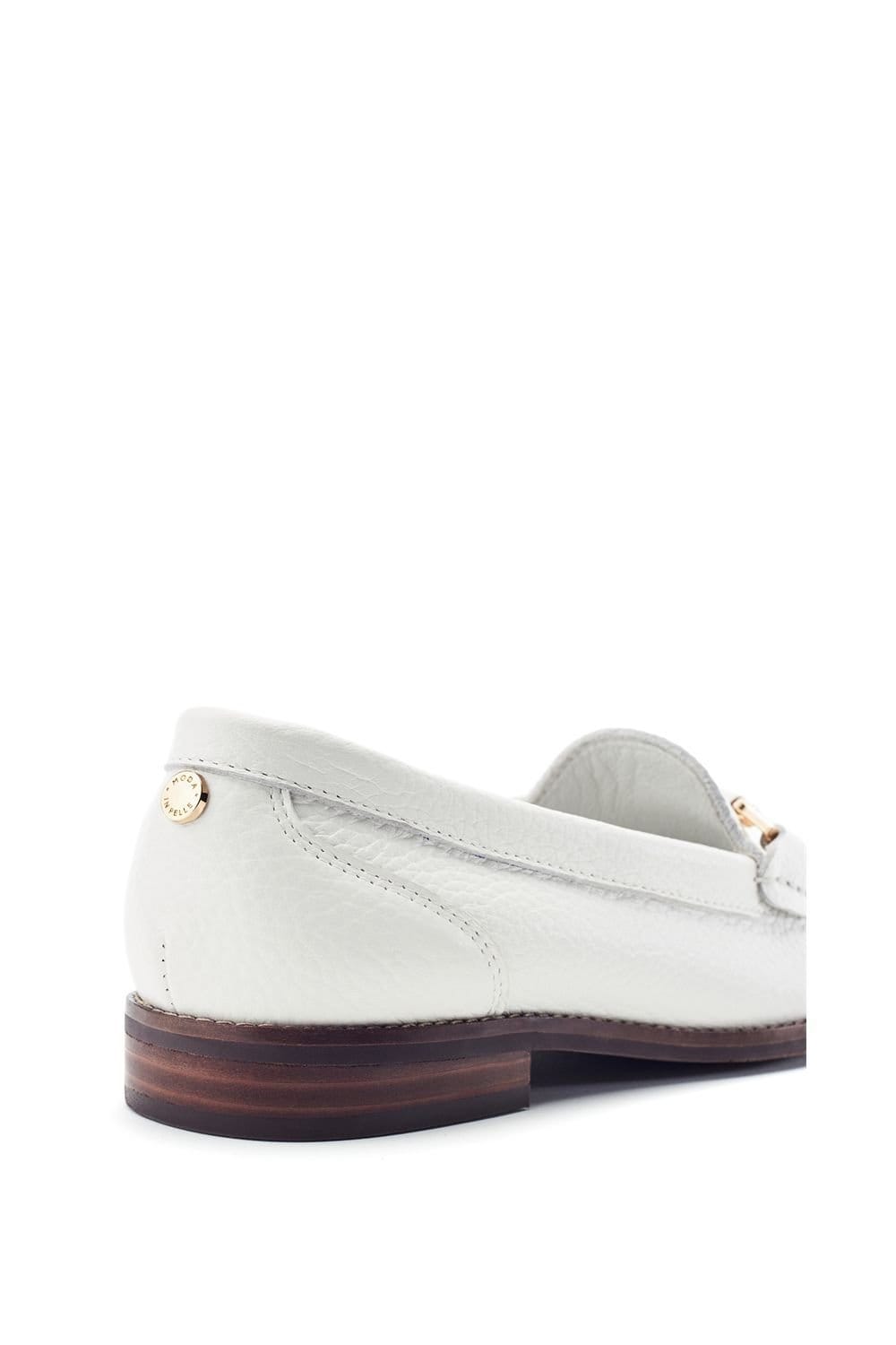 Moda In Pelle Moda In Pelle Women's 'Emella' Leather Loafers in White - 4