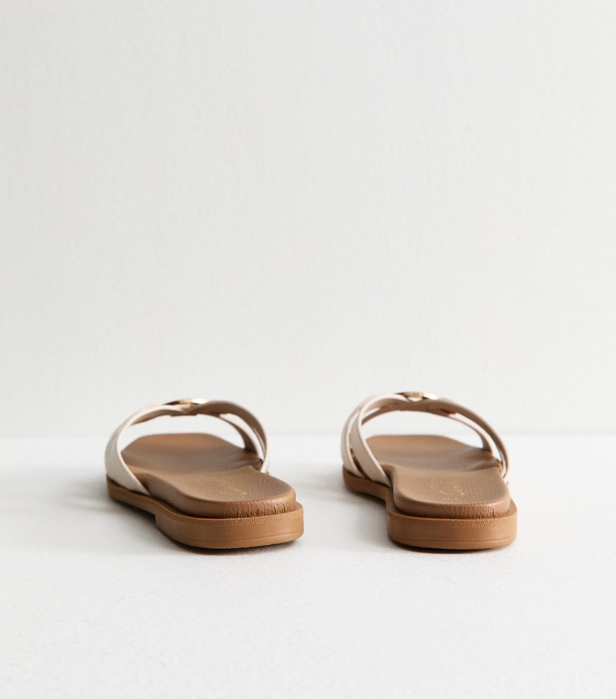 New Look Women's Off White Multi Strap Flat Sandals Vegan New Look - 4