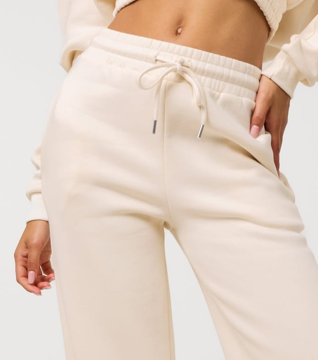 Pink Vanilla Women's Cream Drawstring Straight Leg Joggers Pink Vanilla New Look - 3