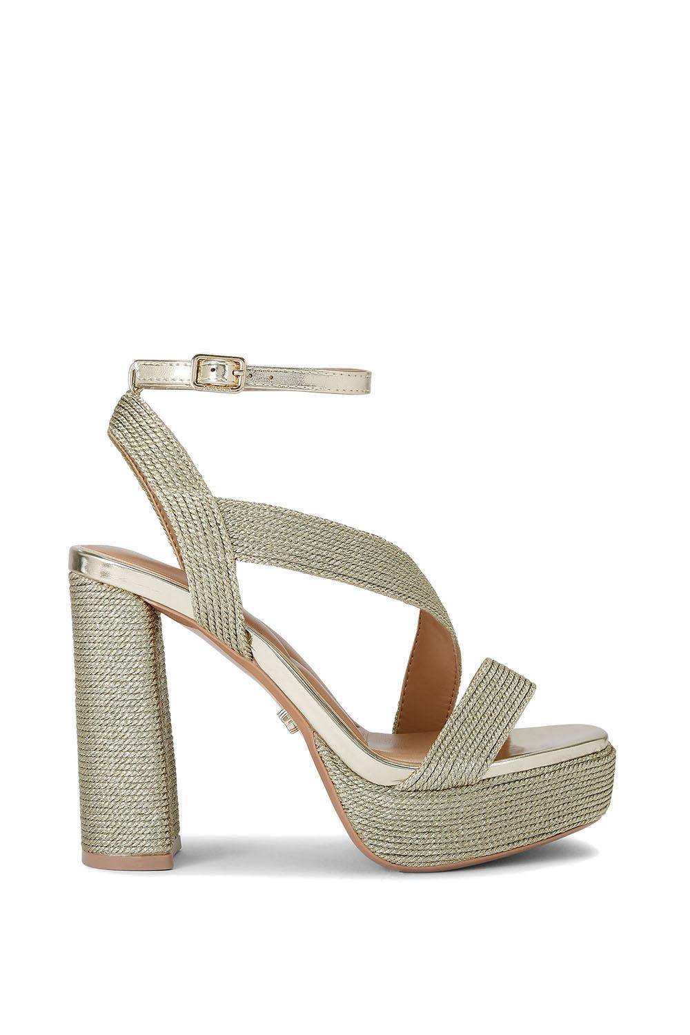 Carvela Carvela Women's 'Gala Platform' Fabric Heels in Gold - 2