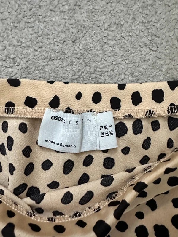ASOS Design Animal Print Midi Skirt - Size 10