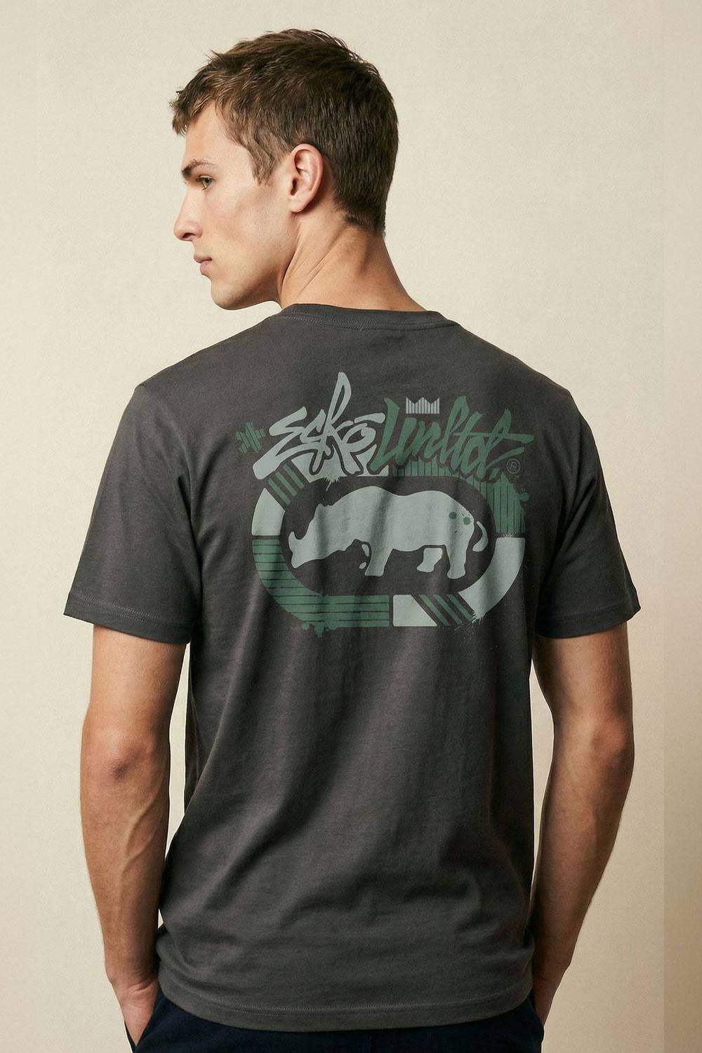 Ecko Untld. Ecko Untld. Men's Stamp T-Shirt in Charcoal - 3