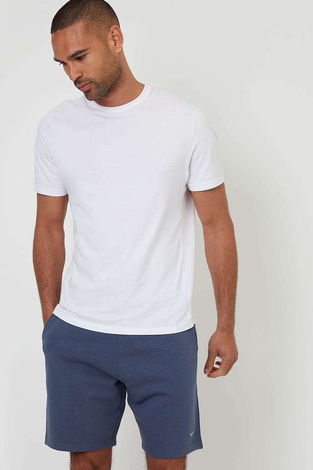 Threadbare Threadbare Men's 'Bergamot' Fleece Shorts in Blue - 3