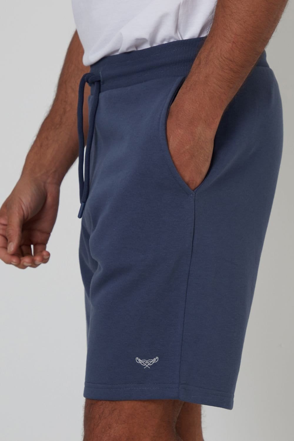 Threadbare Threadbare Men's 'Bergamot' Fleece Shorts in Blue - 4
