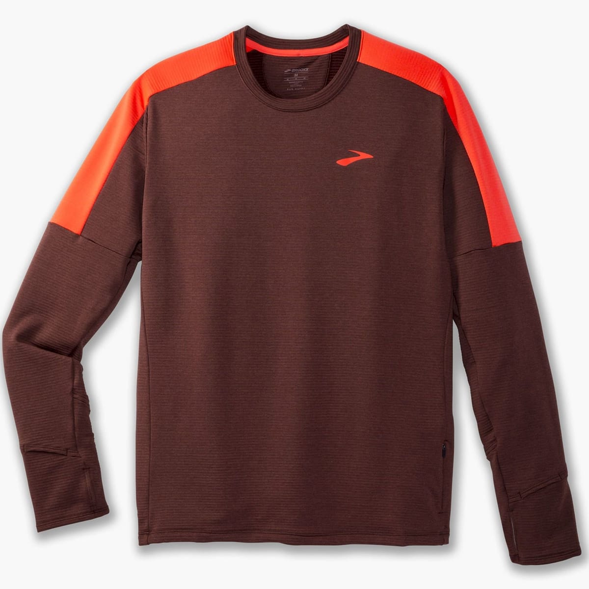 Brooks Brooks Men's Notch Thermal 2.0 Burgundy Running Top - 1