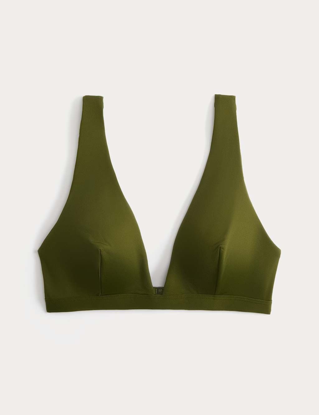 Marks & Spencer M&S Deep Plunge Bikini Top Fern Green