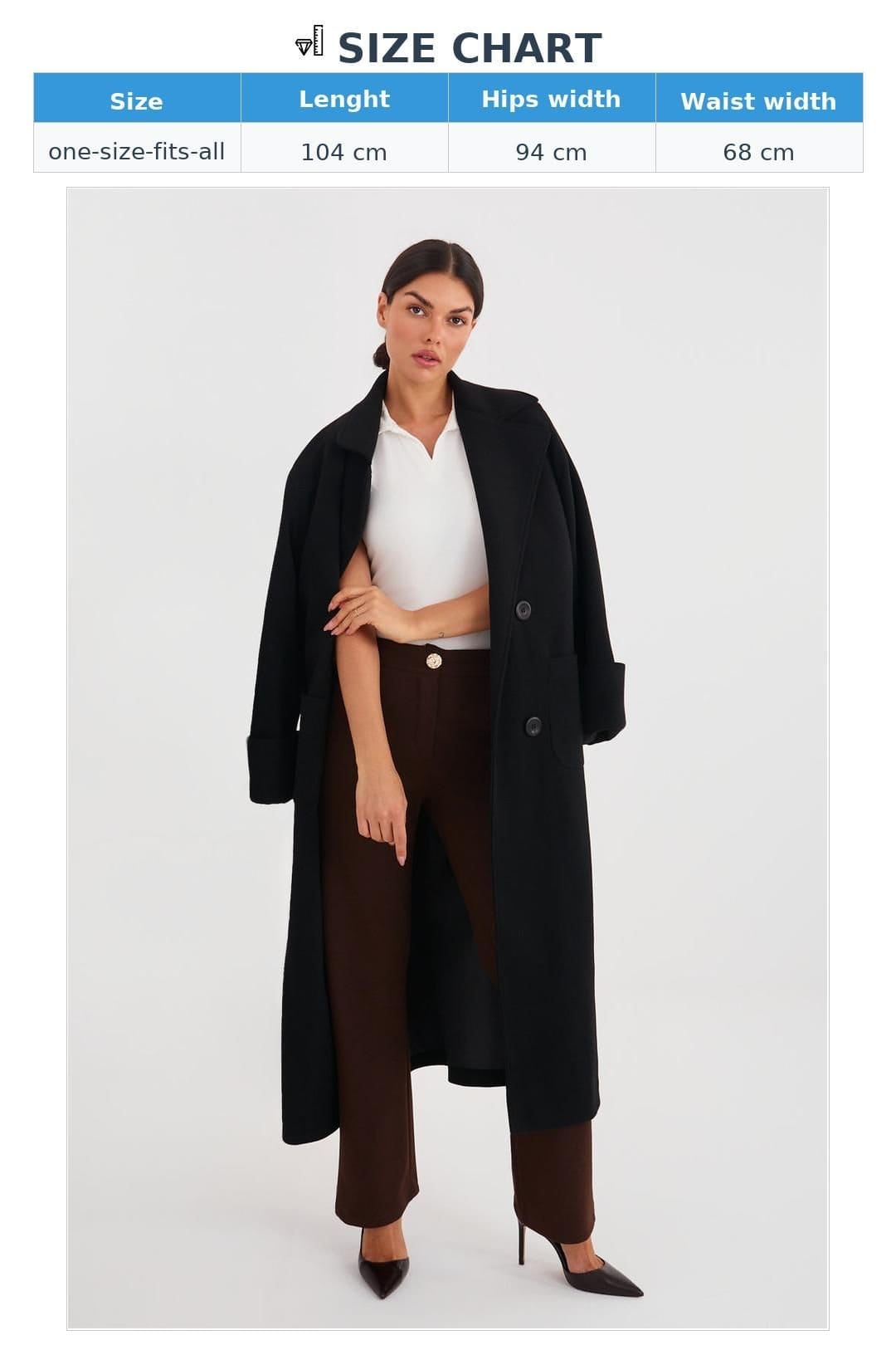 Love Lace Love Lace Women's Elegant High Waisted Straight Leg Trousers in Brown - 4