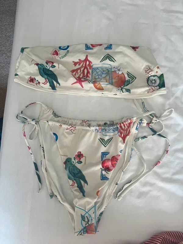 ASOS Design Asos Design bikini in postcard print
