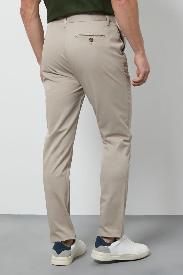 Burton Burton Men's Natural Skinny Fit Chino Trousers - 3